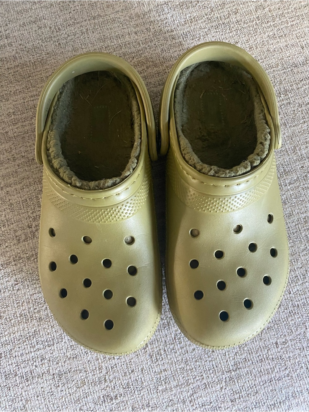 Crocs Fleece-Lined Slip-On Clogs 10